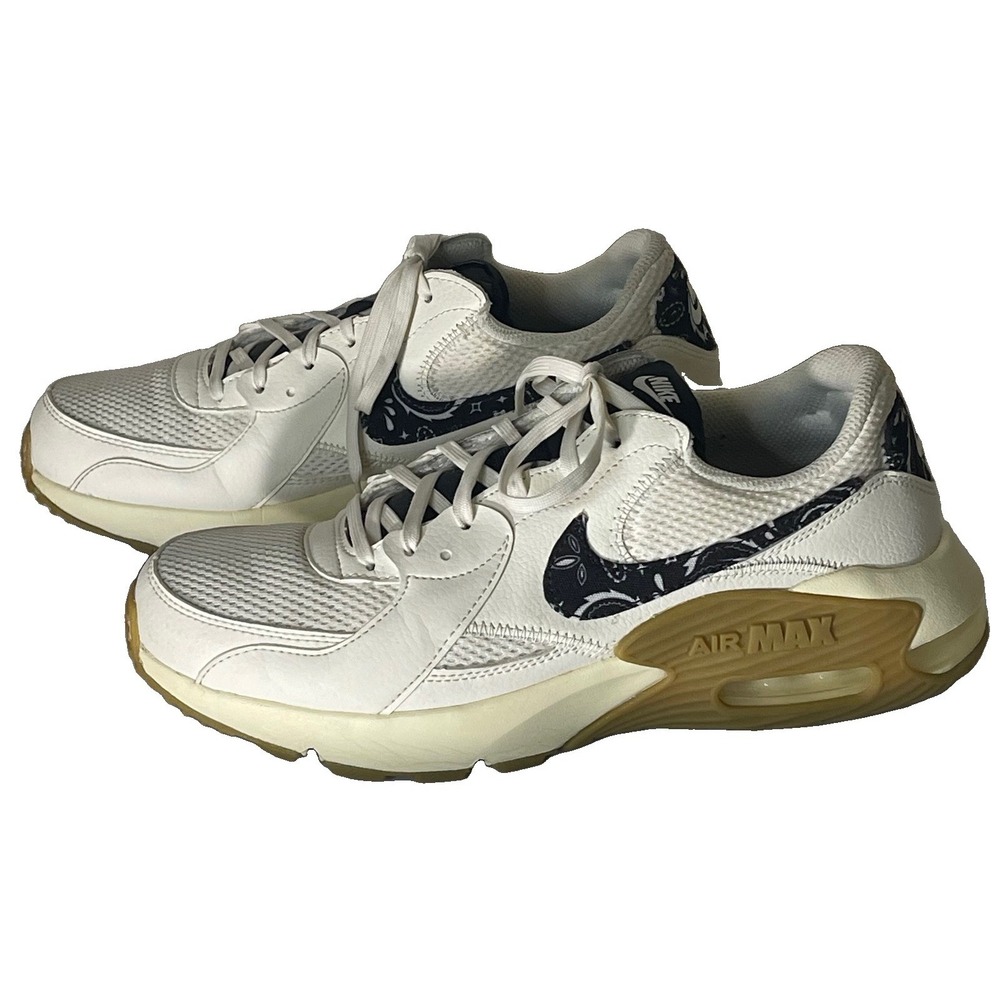 Nike Air Max Excee Sail Black Paisley Women Size 9.5 White Sneaker HJ7927-133⁠